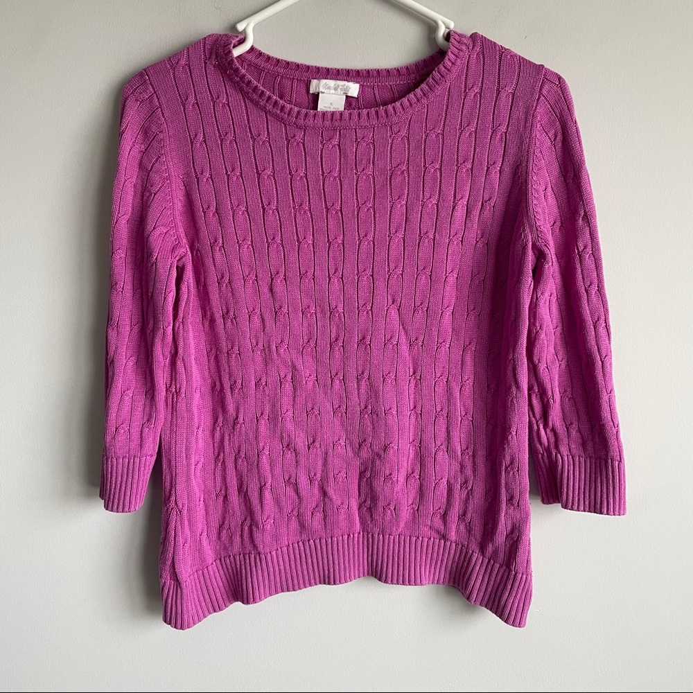 Marshall Fields Silk Pink Knit Sweater